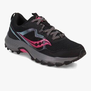Saucony Women's Excursion TR-16 Gore-tex Trail Runners Black / Fuchsia Size 8.5